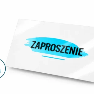 Zaproszenia składane na pół