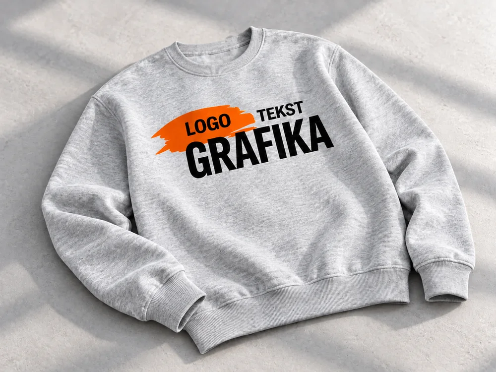 Znakowanie odzieży Bluza bez kaptura
