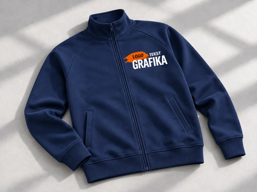 Znakowanie odzieży Bluza rozpinana bez kaptura