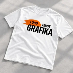 T-shirt męski z nadrukiem LOGO TEKST GRAFIKA (wizualizacja)